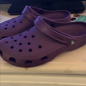 Purple Crocs